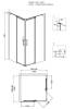 Душевой уголок Grossman GR-3100 Galaxy 100x100x190 квадрат, двери раздвижные фото 3