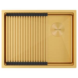 Мойка кухонная Paulmark Next-Pro 58 Uni PM705845-BG Брашированное Золото, 58x45