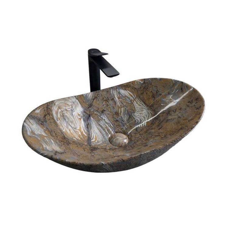 Раковина Gid Lago 54477 Mnc811T 60 см, под камень, глянцевая