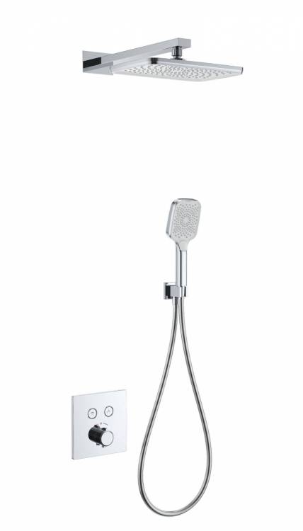 Душевой комплект Wonzon & Woghand WW-D2017-B-CR с термостатом, хром