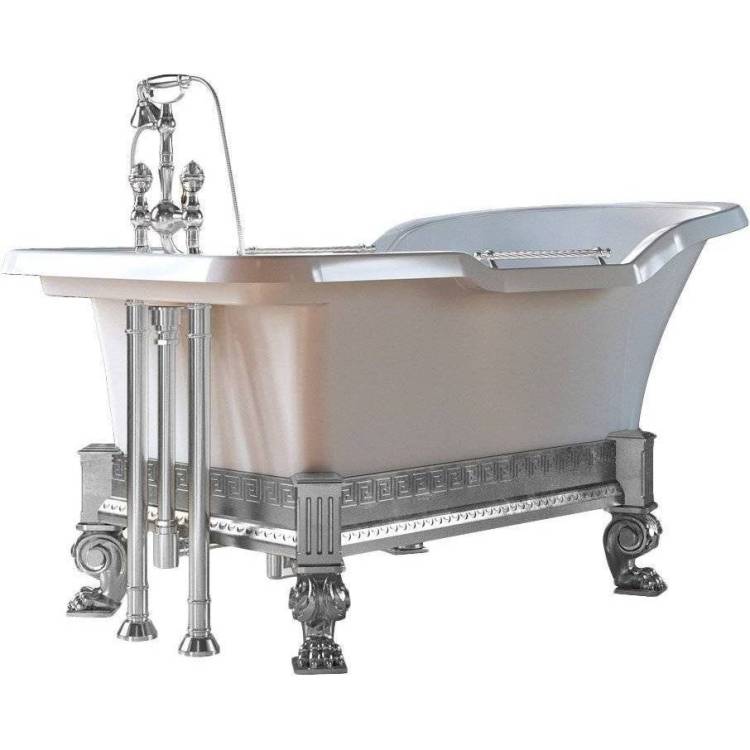 Ванна из искусственного камня Migliore Impero 26343 180x87 опора хром