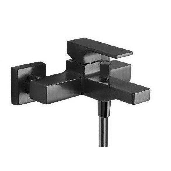 Смеситель для ванны Remer Absolute AU05CFP черный брашированный хром