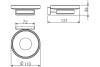 Мыльница Langberger Alster 10915A керамика к стене фото 2