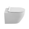 Унитаз подвесной Cezares Stylus-Tor CZR-6601-TH-TOR/CZR-076-SC безободковый, с сиденьем микролифт, белый фото 5