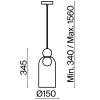 Подвесной светильник Freya Focus FR5220PL-01G фото 2