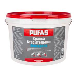 Краска фасадная Pufas Строительная морозостойкая 10 л