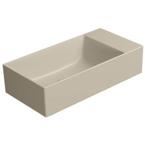Раковина GSI Kube X 9486008 50 см, бежевая матовая