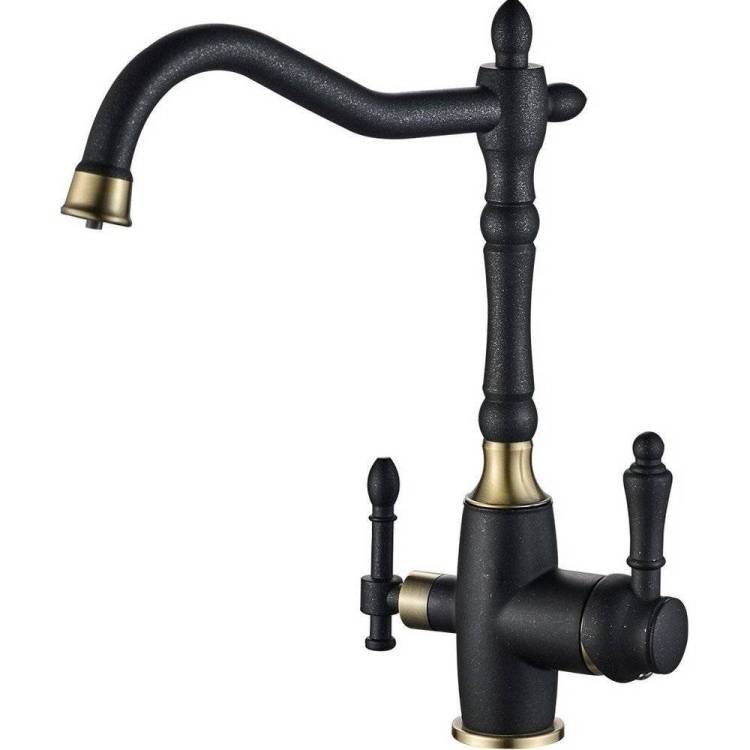 Смеситель для кухни Zorg Steel Hammer SH 812 Black Br