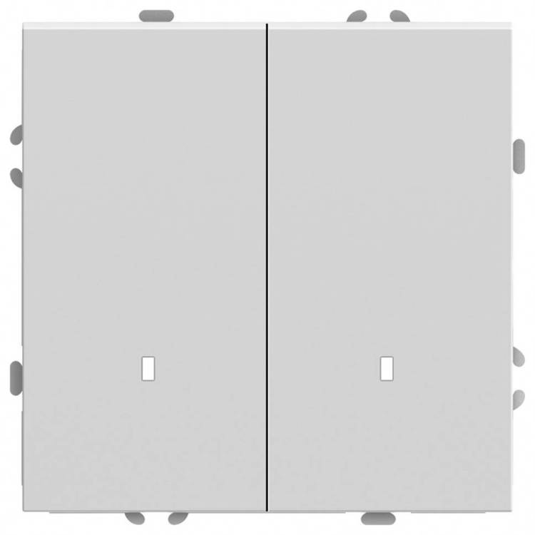 Выключатель 2-клавишный с индикатором Stekker RSW10-5102-01 49864