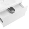 Тумба под раковину Belbagno Marino MARINO-1100-2C-SO-BL-P 110x45x50 Bianco Lucido подвесная с двумя выкатными ящиками фото 6