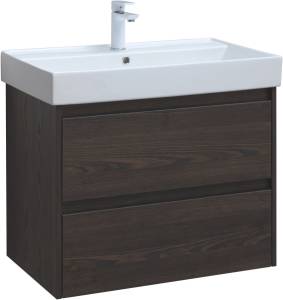 Тумба под раковину Aquanet Nova Lite 75 287895 дуб черный