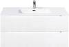 Тумба с раковиной Belbagno Etna ETNA-1200-2C-SO-BL-P 120x45.5x50 Bianco Lucido подвесная с двумя выкатными ящиками, с доводчиками