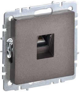 Розетка компьютерная RJ45 IEK Brite BR-K10-2-K45 темная бронза