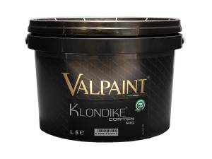 Краска с эффектом темной ржавчины Valpaint Klondike Corten Mid 5 л