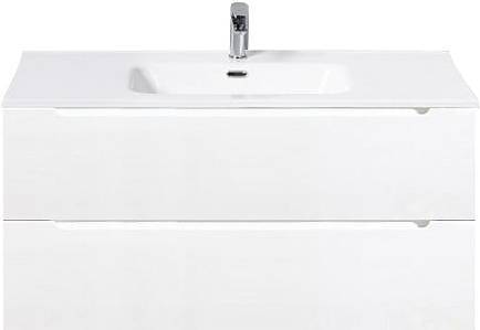 Тумба с раковиной Belbagno Etna ETNA-1200-2C-SO-BL-P 120x45.5x50 Bianco Lucido подвесная с двумя выкатными ящиками, с доводчиками