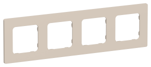 Рамка 4-постовая IEK Flite FI-M42-32-20-K88 льняной