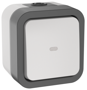 Выключатель 1-клавишный IEK Tors TS-V10-1-10-55-K41 белый