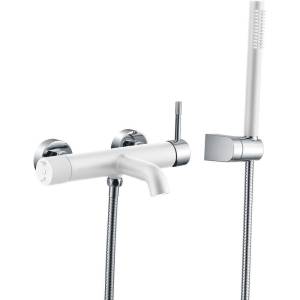 Смеситель для ванны Boheme Uno 463-WCR White Chrome