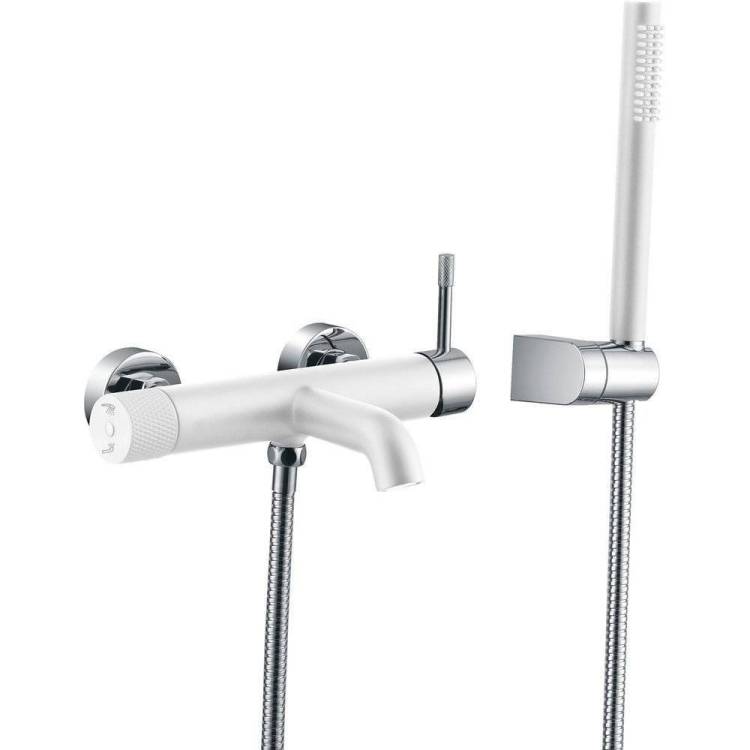 Смеситель для ванны Boheme Uno 463-WCR White Chrome