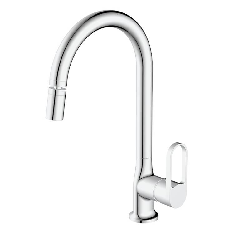 Смеситель для кухни Voda Harbor HR519AR с аэратором на шарнире, хром