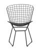 Набор из 4 стульев Stool Group Bertoia BTY-18-P6 BL/BL X4 черный с черной подушкой фото 3