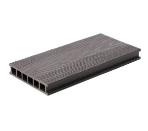 Террасная доска Polywood Duo 3D Color 6801 ДПК Двухсторонняя Тиснение Под Дерево Брашированный Вельвет Серый 3000x150x28