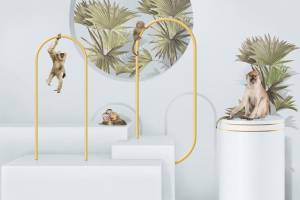 Фреска Ortograf Гармония 34819 Monkeys in the dimension Флок FLK