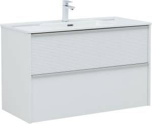 Тумба под раковину Aquanet Вита 330474 белый матовый, 100