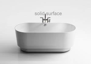 Ванна из искусственного камня Астра-Форм Аквариус 170x75 Solid Surface, белая матовая