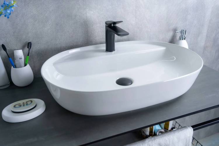 Раковина Gid Lago D1346 51194 белая, 61x41x14