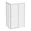 Душевой уголок AM.PM X-Joy W94G-403-12080-MТ Square Slide 120х80, матовый хром, прозрачное