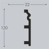 Плинтус напольный Bello Deco XPS POLYMER П 5 00-00004590 200x2.2x12 фото 2