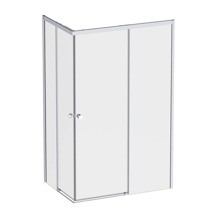 Душевой уголок AM.PM X-Joy W94G-403-12080-MТ Square Slide 120х80, матовый хром, прозрачное