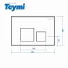 Кнопка смыва Teymi Kati T70701CH хром глянец фото 4