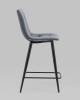 Набор из 2 полубарных стульев Stool Group Джанго vd-django-b27 X2 темно-серый, велюр фото 4