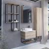 Зеркало-шкаф Comforty Порто 50 дуб дымчатый фото 2