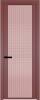 Межкомнатная дверь Profil Doors 2 AGP цвет профиля Красный антрацит, стекло безопасное 6 мм мору розовое 600x2000