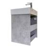 Тумба с раковиной Comforty Асти-60П 00-00019191 подвесная, бетон светлый фото 6