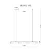Подвесной светодиодный светильник MyFar Milla MR1002-4PL фото 4