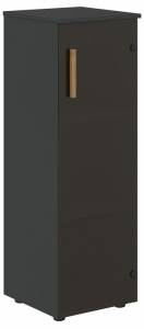 Тумба-витрина Skyland Forta 00-07088297 Прозрачное/Черный графит