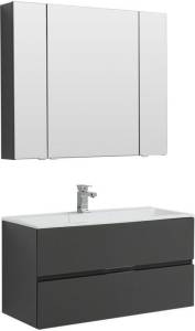 Мебель для ванной Aquanet Алвита 100 241397 серый антрацит, 1382x1000x450