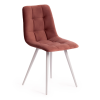 Стул Tetchair Chilly (mod. 7095-1) 17239 коралловый barkhat 15 /белый 45x53x88