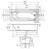 Каркас для ванны Am.Pm X-Joy W88A-170-070W-R 170х70 см фото 2