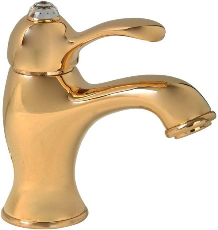 Смеситель для раковины Migliore Lem Swarovski 18893 золото
