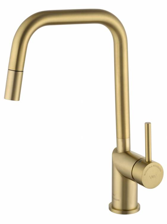 Смеситель для кухни Wonzon & Woghand WW-6018-BG брашированное золото