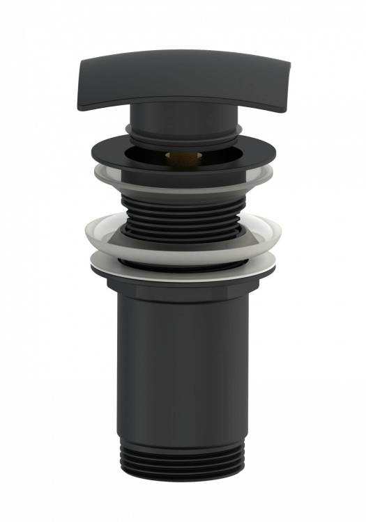 Донный клапан для раковины Wonzon & Woghand WW-88SS08-MB черный матовый