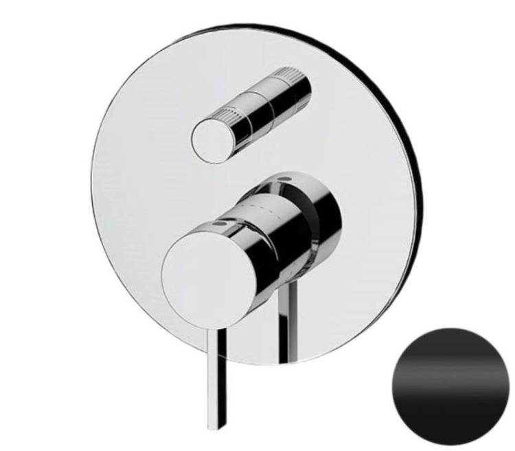 Смеситель для душа Remer Metrica MC09HNO черный матовый