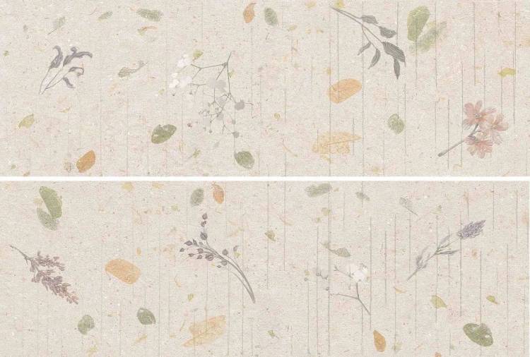 Панно Ibero Botanical Decor Natural (set 2 pzs 30x90) 60x90