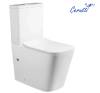 Унитаз-компакт Cerutti Spa Maiella CT10314 безободковый, сиденье микролифт, белый фото 2