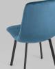Набор из 4 стульев Stool Group Chilly OS-2011-V seat HLR-63 DUAL X4 сине-зеленый, велюр фото 7
